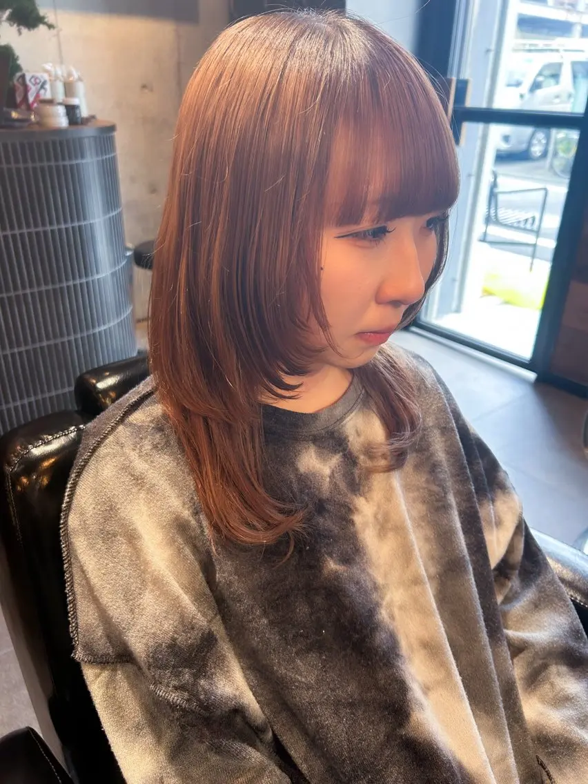 セミロング くびれヘア ウルフカット 🪼宮当 亜海🪼のヘアスタイル