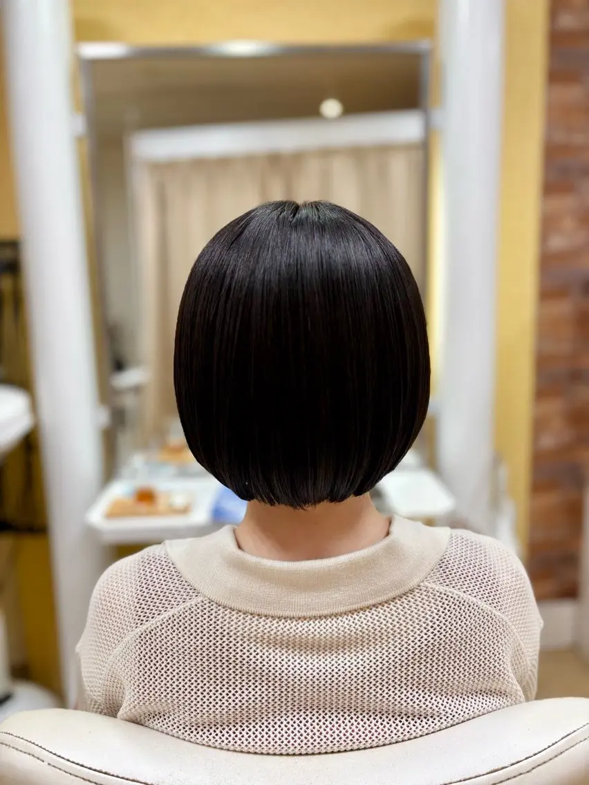 ショート 縮毛矯正 トリートメント 岩谷 美香のヘアスタイル