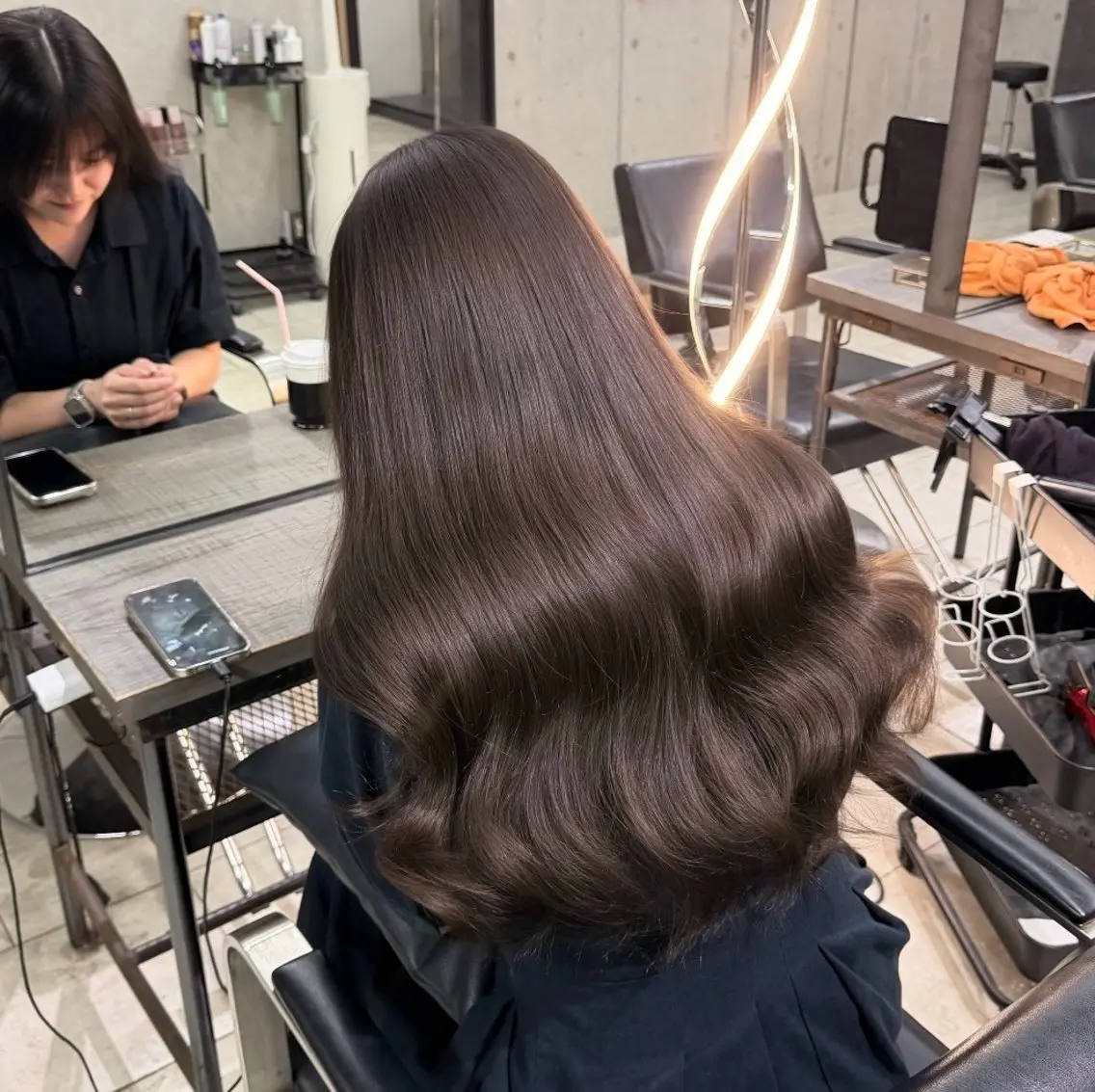 ロング カット ヘアカラー トリートメント ayano ♡のヘアスタイル