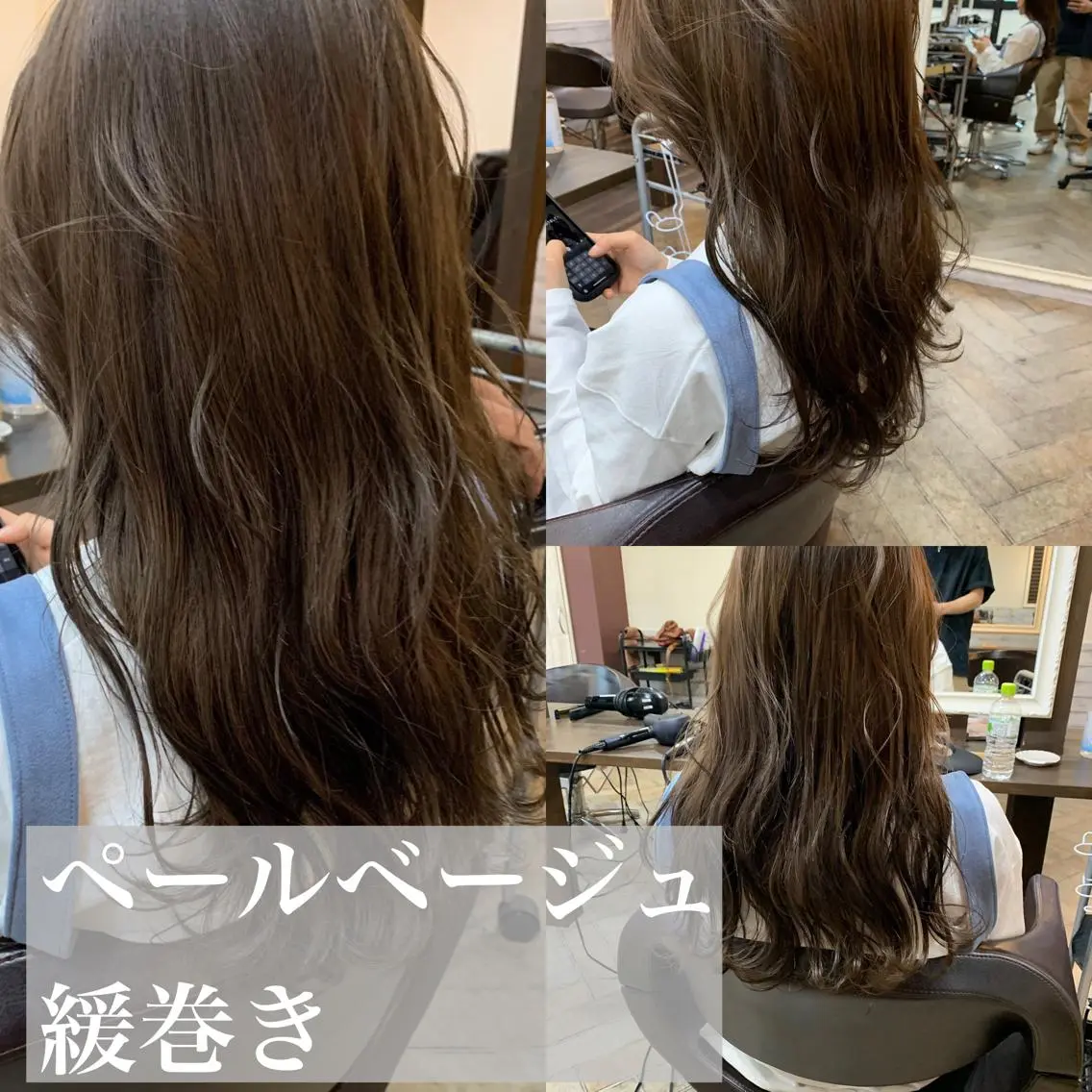 セミロング カラー ベージュカラー ペールベージュ メンズサロン ANSWERのヘアスタイル