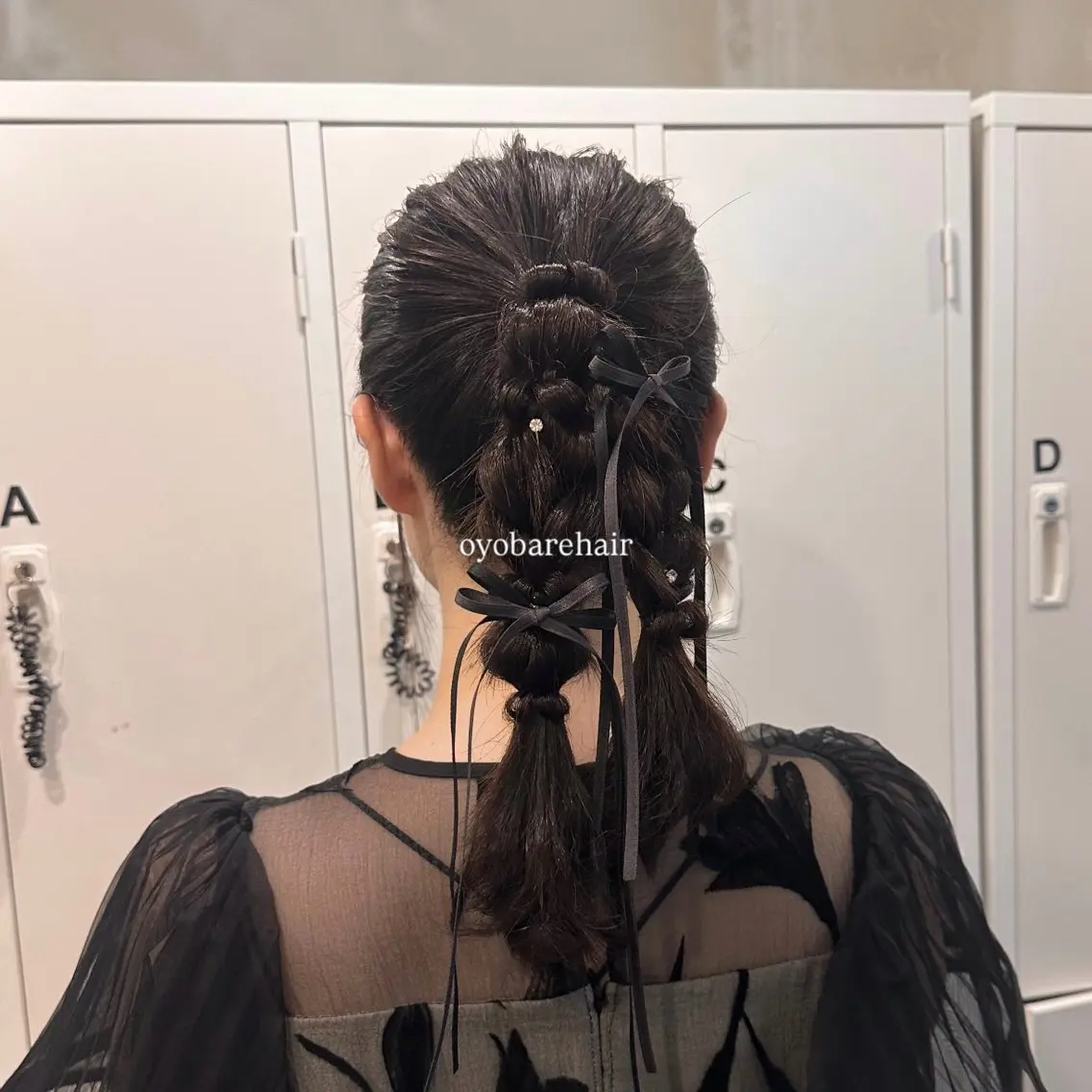 セミロング カラー ヘアアレンジ ヘアセット makoto / 韓国風ヘア🎀🪄︎のヘアスタイル