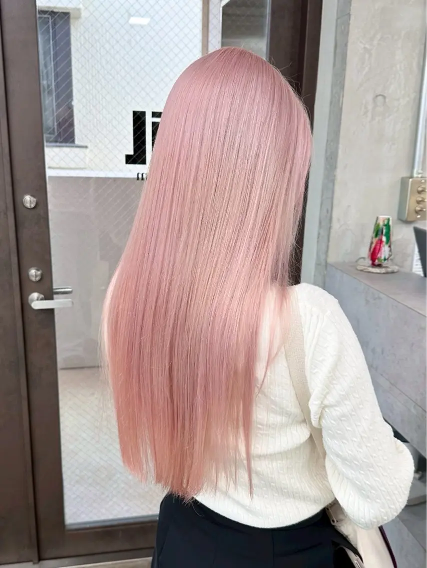 【リタッチのみの方】根本ブリーチ(ケア込)+艶カラー+最高級髪質改善トリートメント🫧🧚🏻♀️の写真