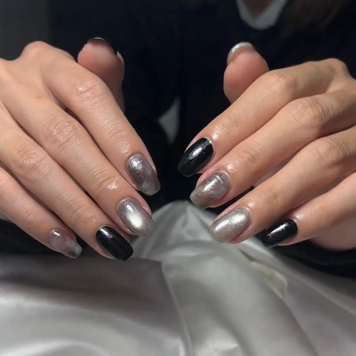 ネイル ジェルネイル マグネットネイル YUKI NAILのネイルデザイン