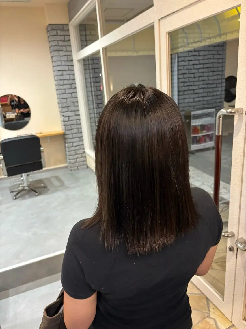 ミディアム カラー ヘアカラー トリートメント 髪質改善/ ワンカラー🌺❕のヘアスタイル