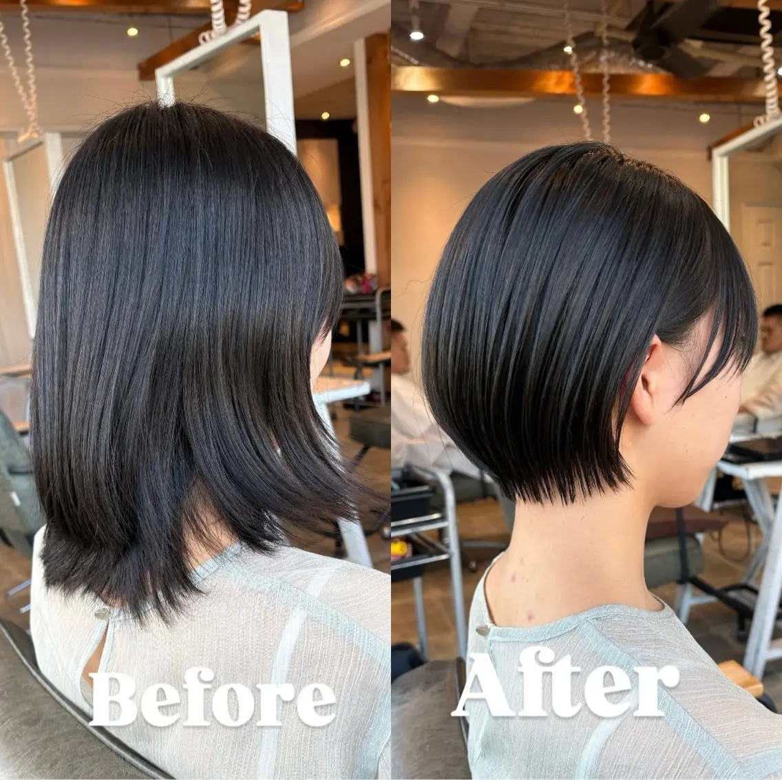 ショート ショートボブ ボブ ショートヘア カット トリートメント 🍃ボブ&ショート 縮毛矯正🍃専門🍃のヘアスタイル