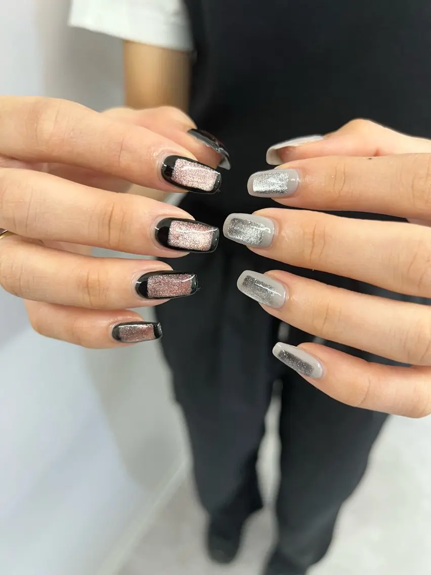 ネイル ジェルネイル 韓国ネイル マグネットネイル ニュアンスネイル ワンカラーネイル ハンドネイル ハンドケア Bana_ Nailのネイルデザイン
