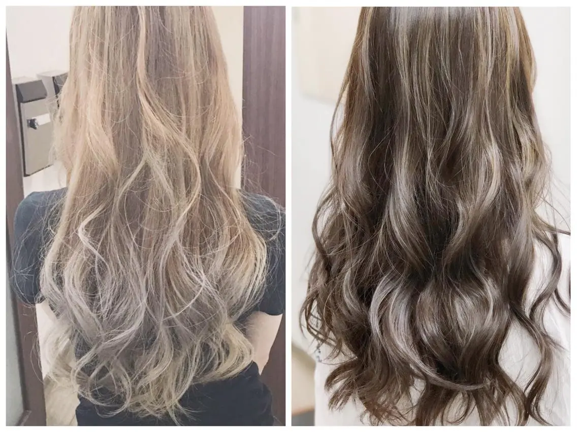 ロング カラー ハイライトカラー ハイライト ヤナ マネージャーのヘアスタイル