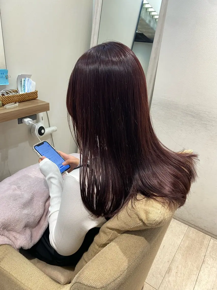 ロング カラー ブラウンカラー ラベンダーカラー ピンクカラー ピンクブラウン ヘアカラー ブリーチなし/暖色/ 透明感/なおやのヘアスタイル