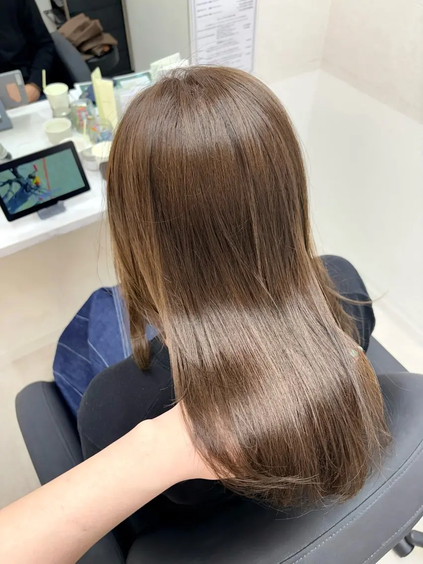 ミディアム カラー カット ヘアカラー トリートメント 🍒透明感カラー/ セット/SAKURAのヘアスタイル
