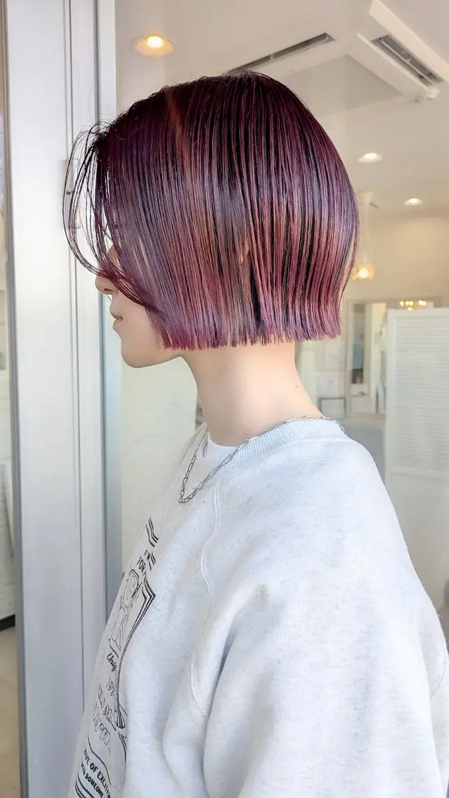 ショート 切りっぱなしボブ ボブ grazie JAPANのヘアスタイル