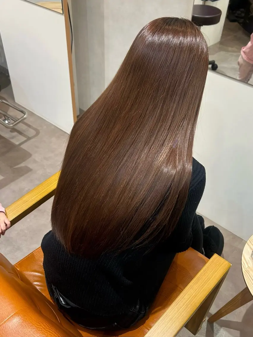髪質改善ストレート+ケアカラー🫧✨※髪質改善トリートメントに変更◎の写真