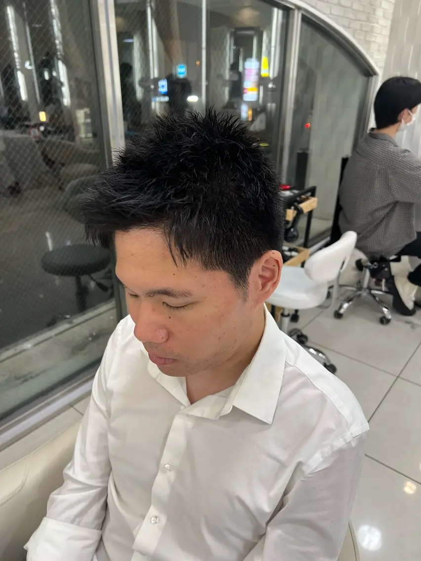 ショート メンズパーマ山内 結稀のヘアスタイル