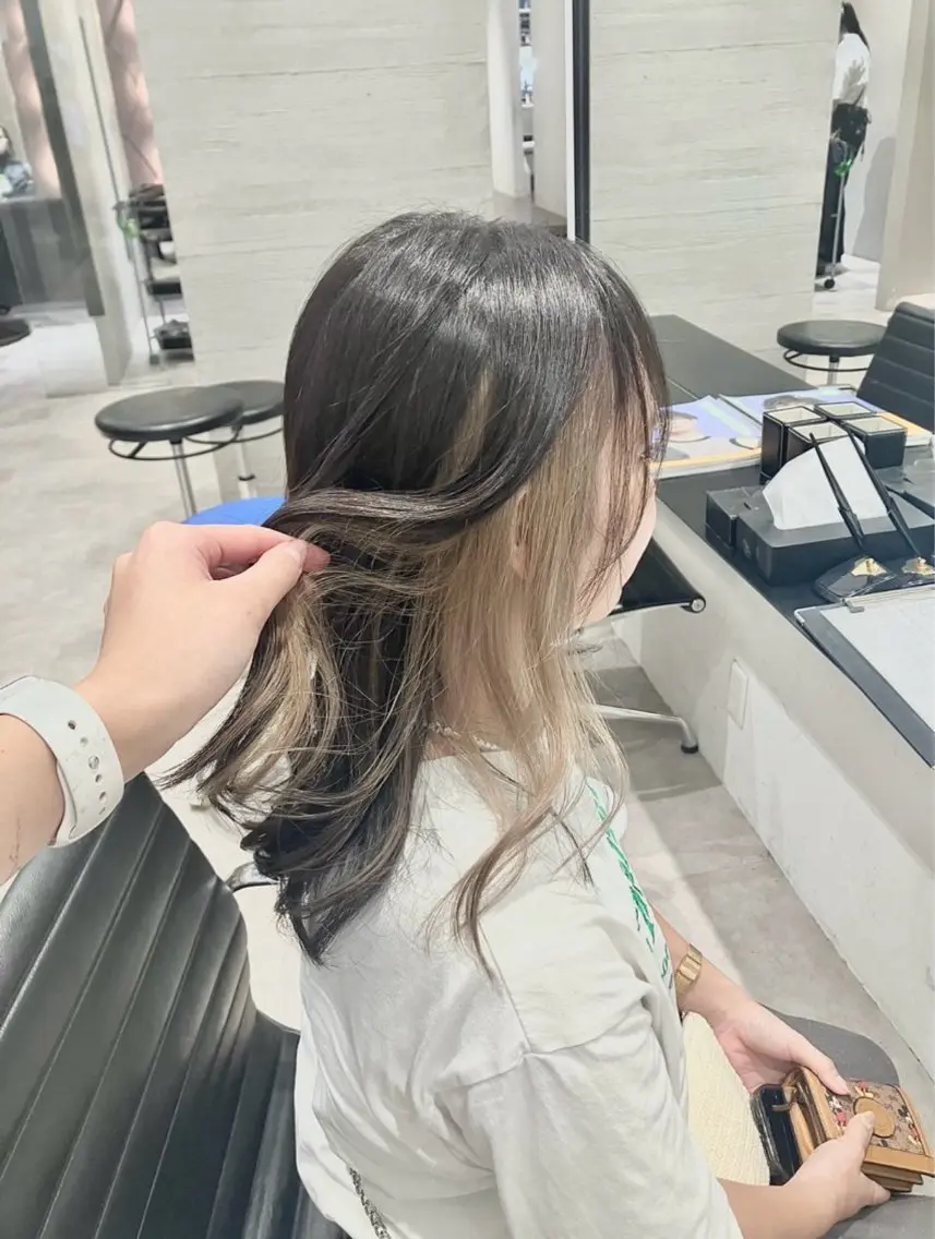 🌸インナーカラ－🌸の写真