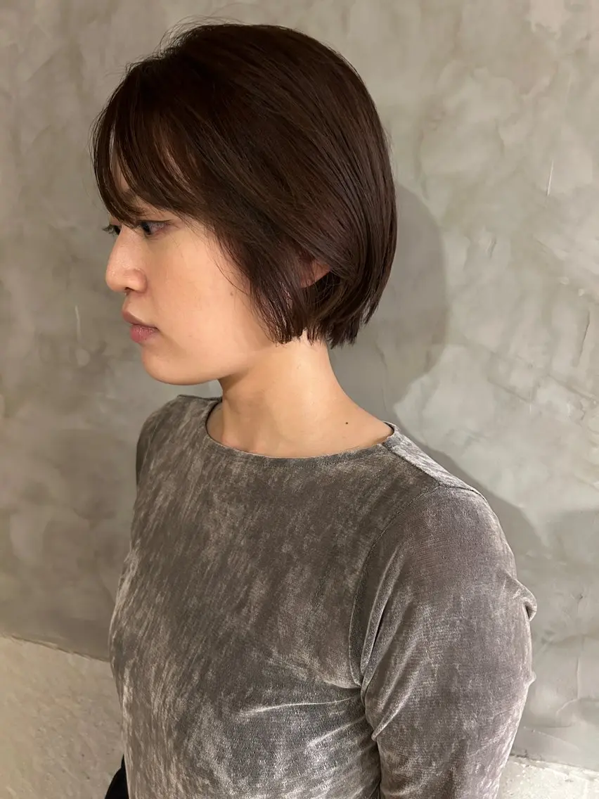 ショート カラー ショートヘア カット ヘアカラー トリートメント ayane⭐️ボブ・ ショート・パーマのヘアスタイル