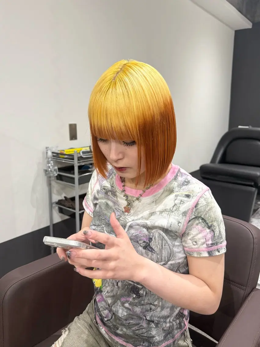 ショート カラー 🤍静岡/影島 李有/美容院🎀のヘアスタイル