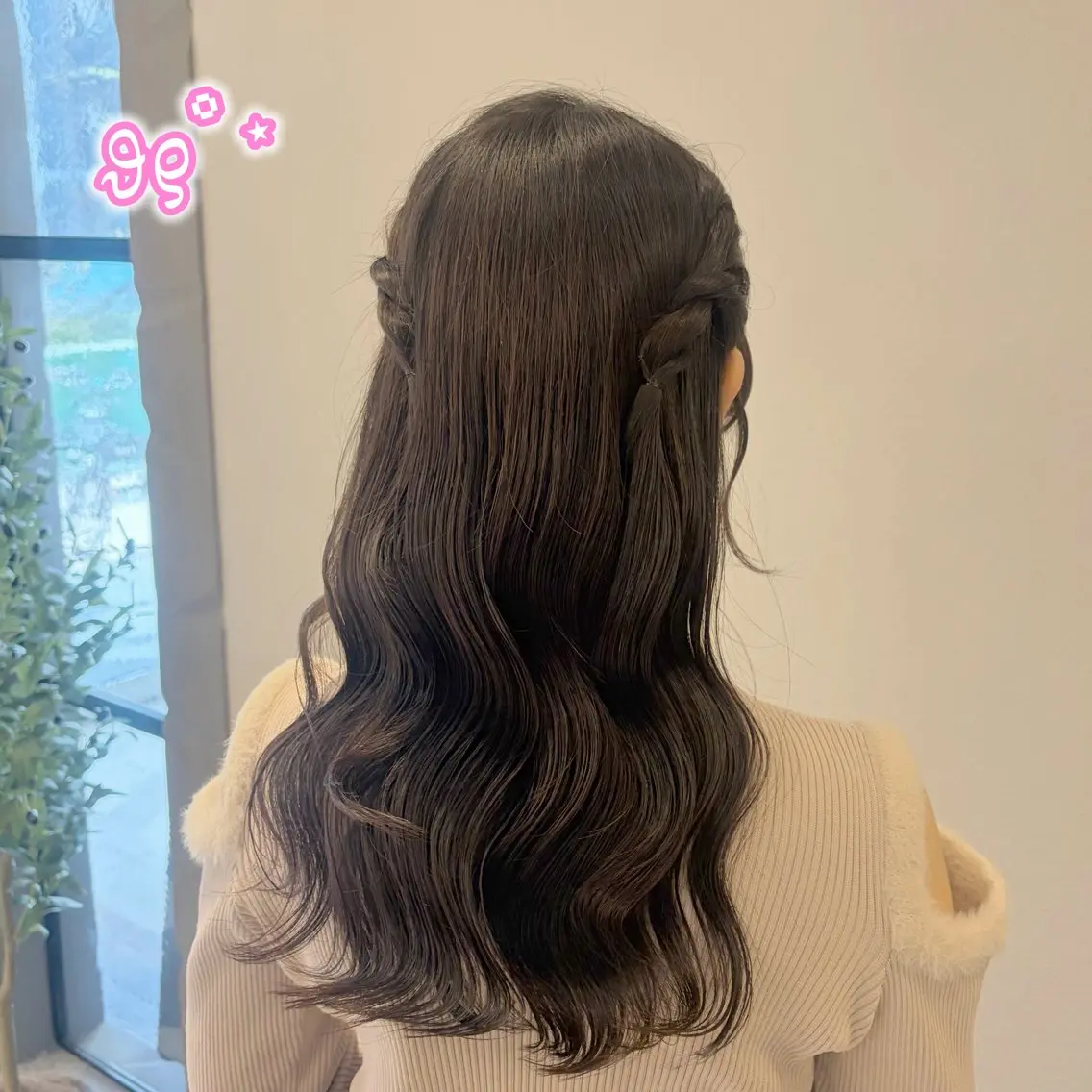 ロング ヘアアレンジ ヘアセット 顔周り/ガーリー /ヘアメ/あつはのヘアスタイル