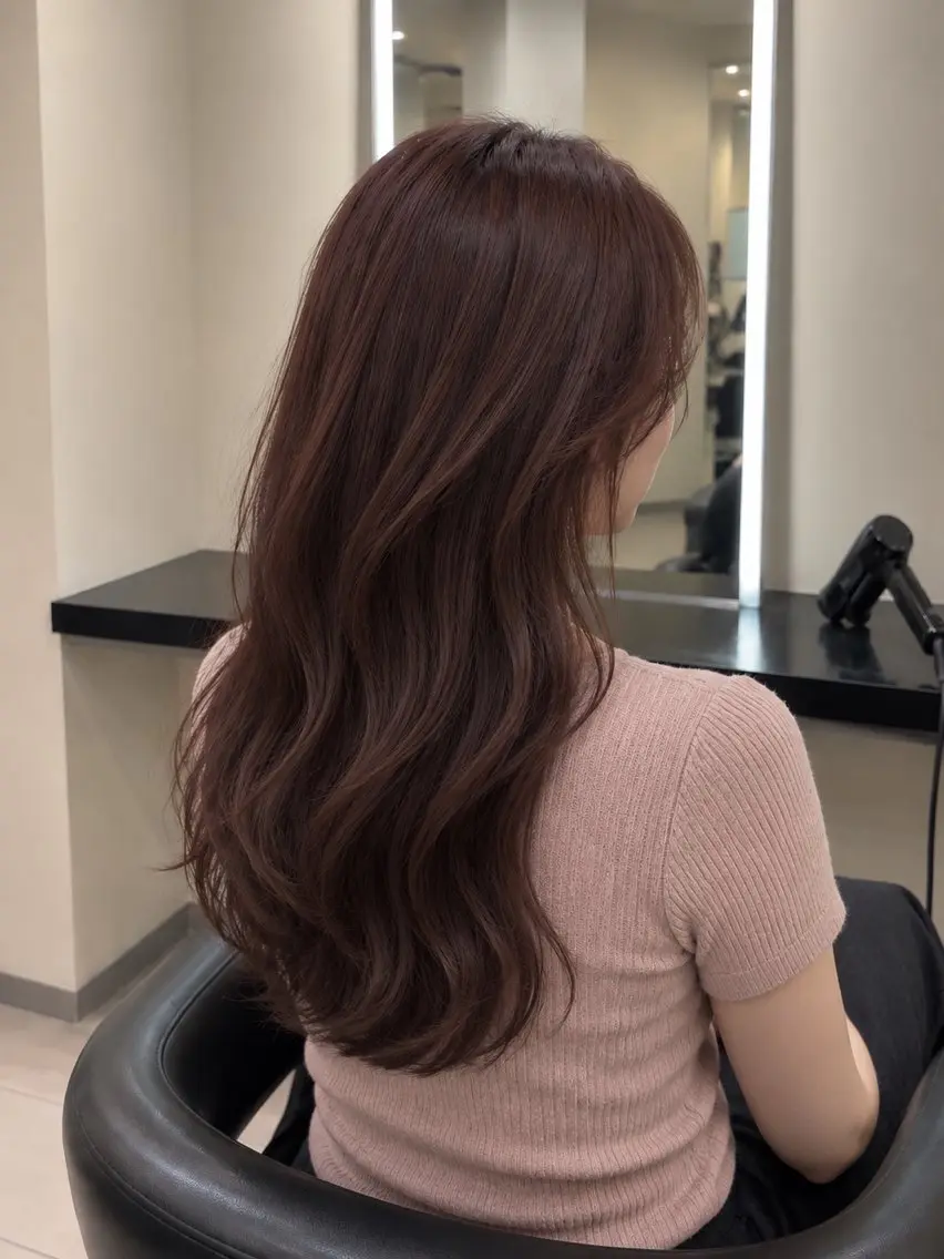 ミディアム カラー ブラウンカラー トリートメント 🌈ウルトワ水素 髪質改善naru🌈のヘアスタイル