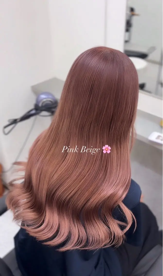 カラー ヘアカラー 韓国レイヤー艶カラー ブリーチ otohaのヘアスタイル