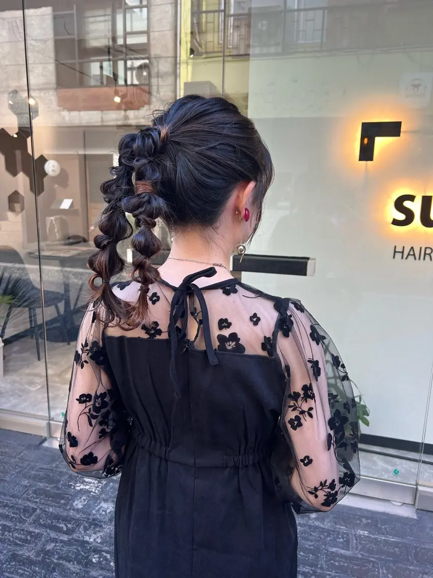 ロング カラー ヘアアレンジ 「sumi」 AMIのヘアスタイル