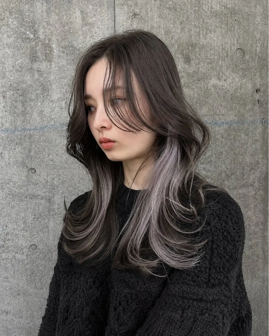 ロング カラー インナーカラー ヘアカラー トリートメント 萩原 凌✄のヘアスタイル