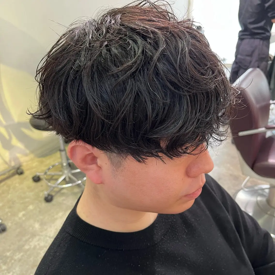 メンズ カット パーマ フェザーパーマ🌙 毛流れ yuzukiのヘアスタイル