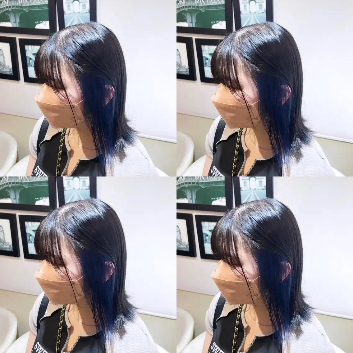 ミディアム カラー ネイビーカラー 🌟トップデザイナー 高橋🌟のヘアスタイル