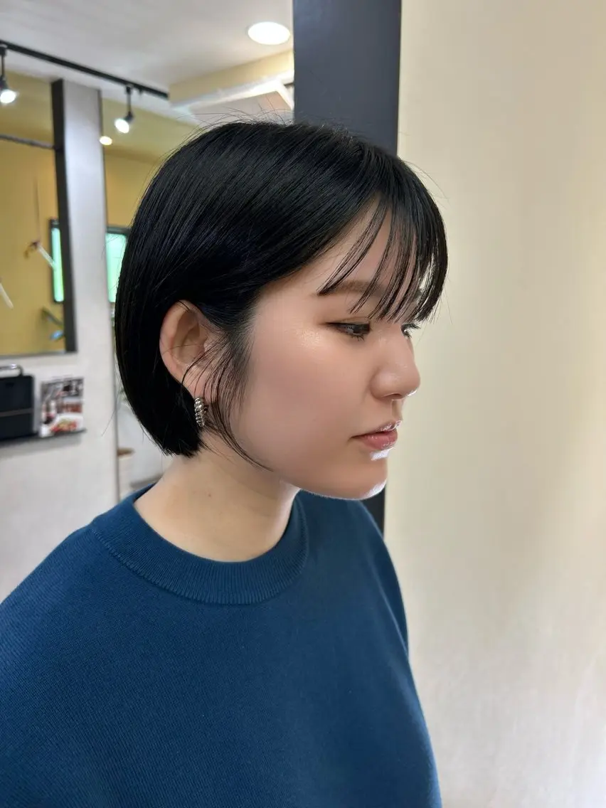 ショート ボブ カット トリートメント hubhair レイヤー/透明感のヘアスタイル