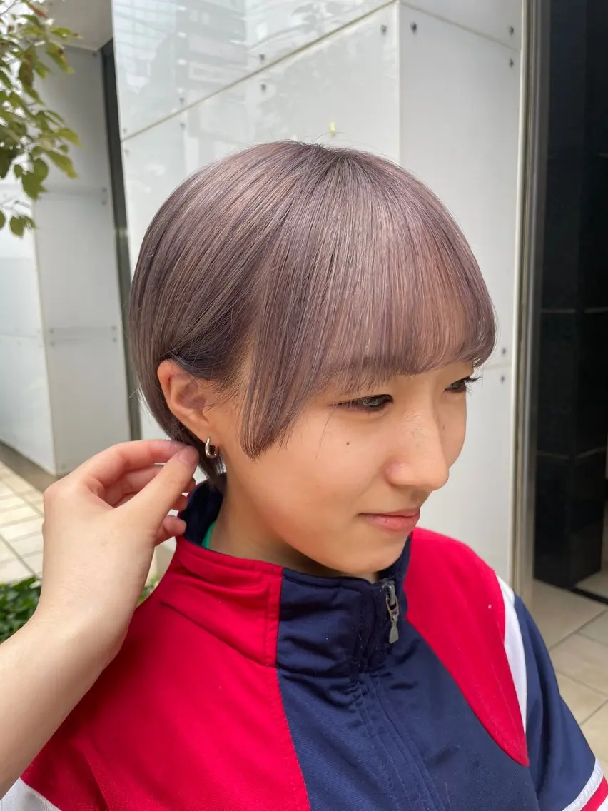ショート ヘアカラー BELO OSAKA カエデのヘアスタイル