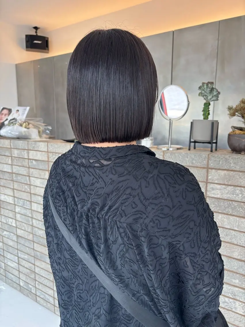 ショート カラー ハイライトカラー ボブ ハイライト カット ヘアカラー トリートメント 白髪ぼかしカラー/ 大人ヘア/和田陽向のヘアスタイル