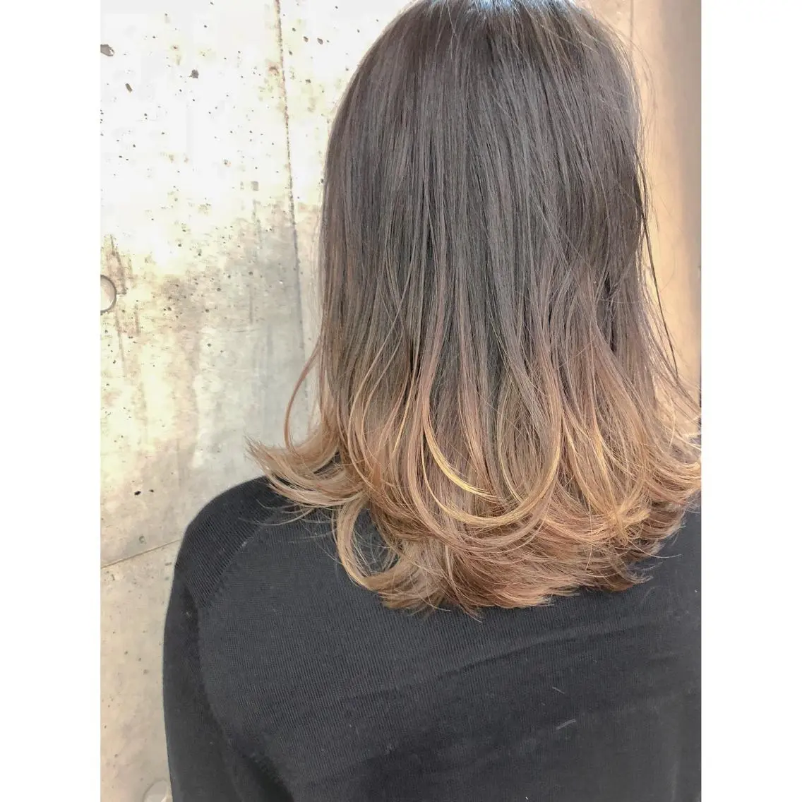 ミディアム カラー グラデーションカラー ハイライトカラー ハイライト カット ヘアカラー トリートメント ヘアセット センスをお届けします 大谷将生infpのヘアスタイル