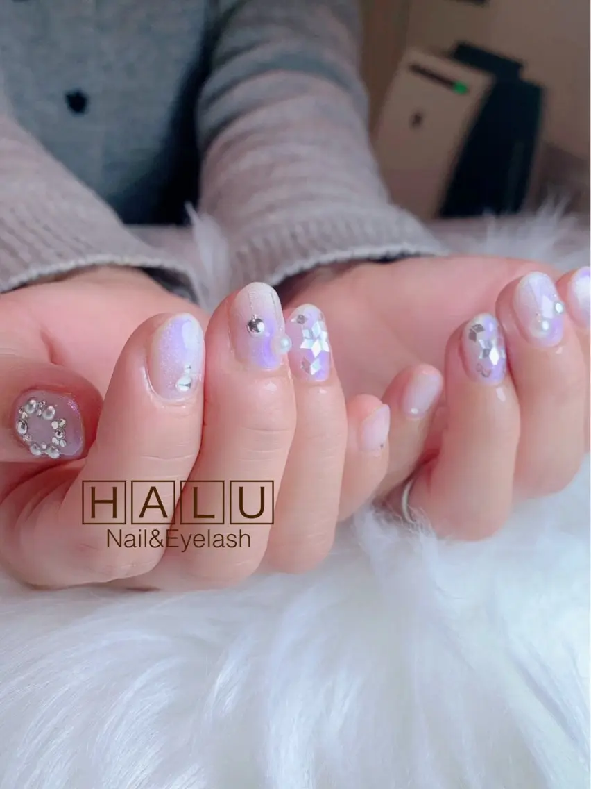 ネイル 冬ネイル HALU ハルのネイルデザイン