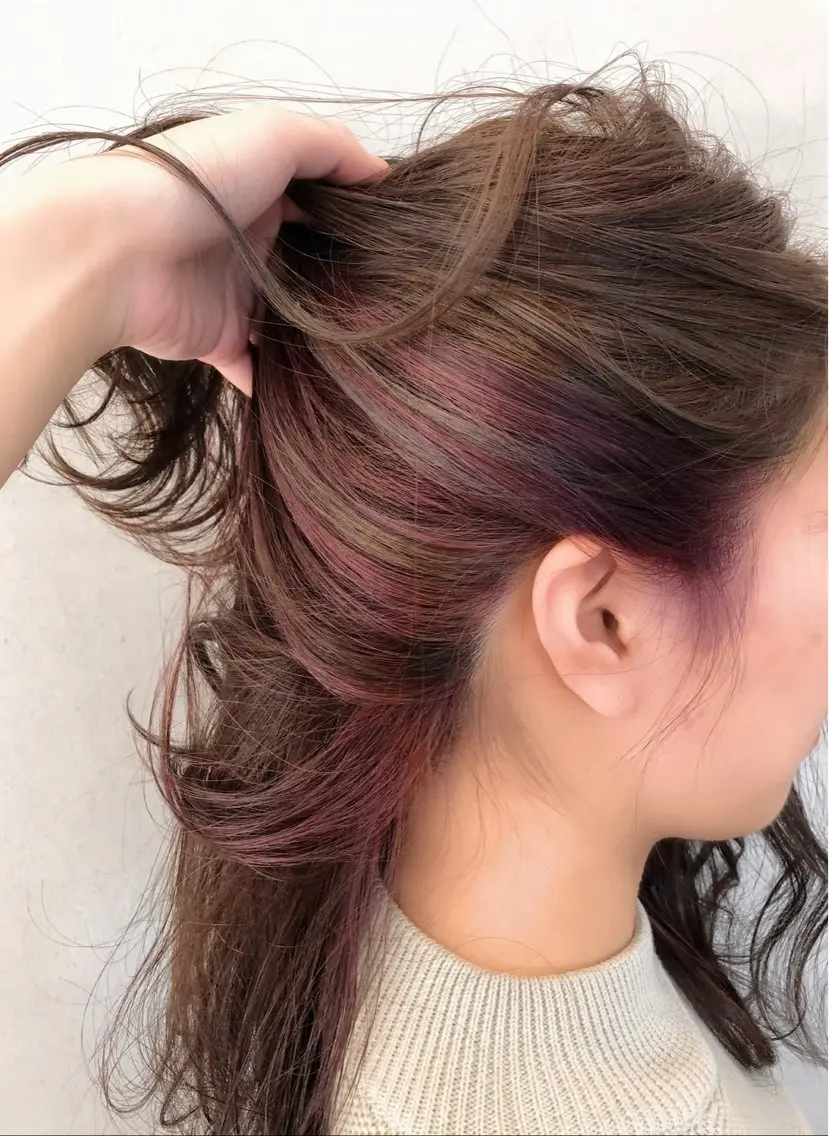 セミロング カラー KAYO カラー得意です^^のヘアスタイル