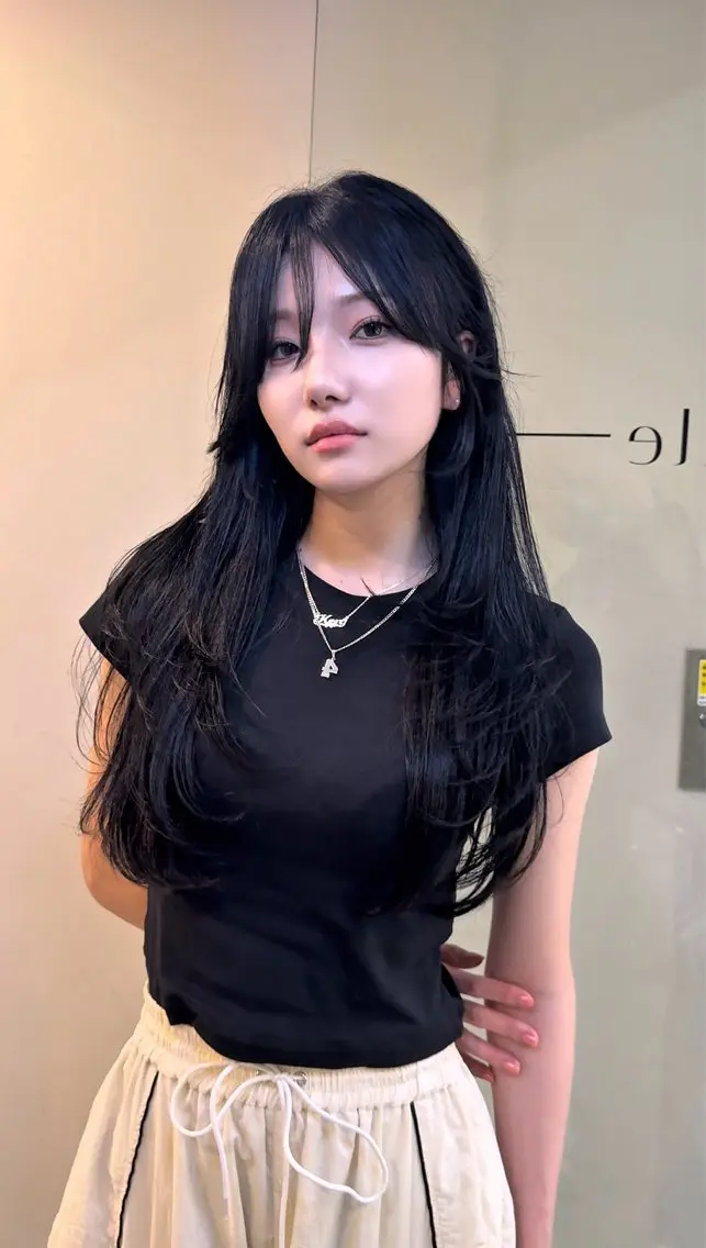 ロング カラー ハイレイヤー レイヤーカット ダメージレス美容師 🌱水島侑理のヘアスタイル