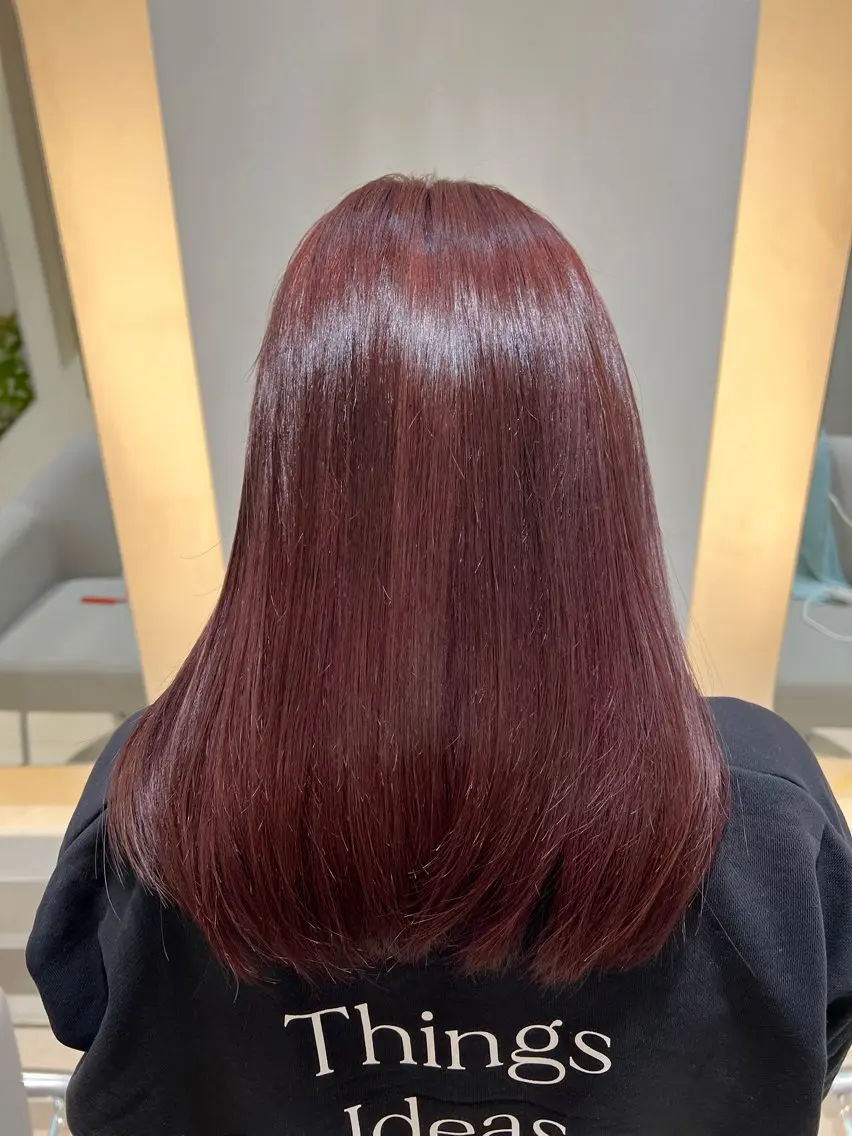 ミディアム カラー パーマ ヘアアレンジ メンズ ヘアカラー 堀井 凌平のヘアスタイル
