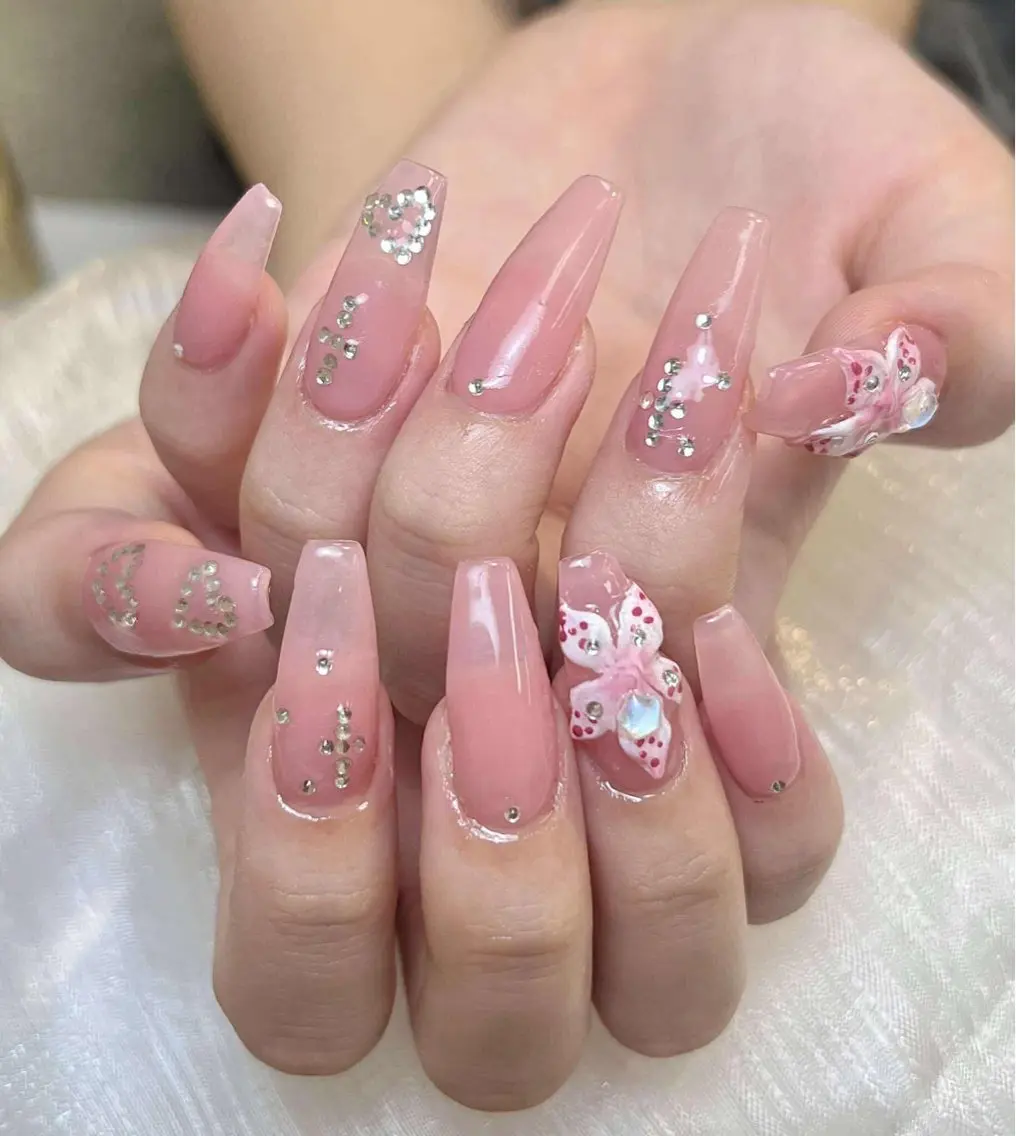ネイル アートネイル 成人式 ジェルネイル ニュアンスネイル 夏ネイル ハンドネイル Jenn Nail Salonのネイルデザイン