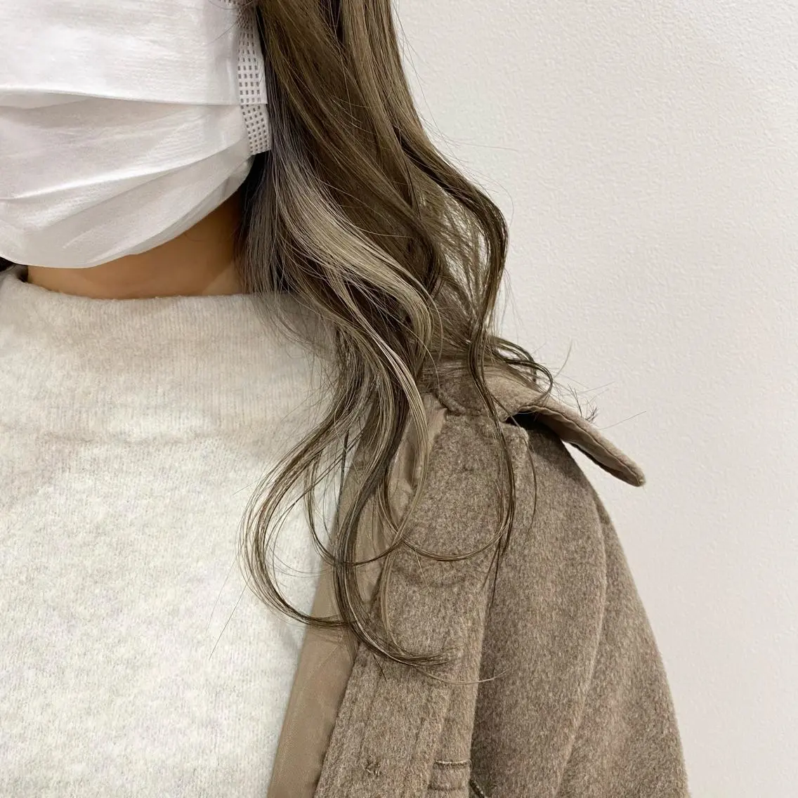 セミロング カラー マンツーマン女性 美容師 奏のヘアスタイル