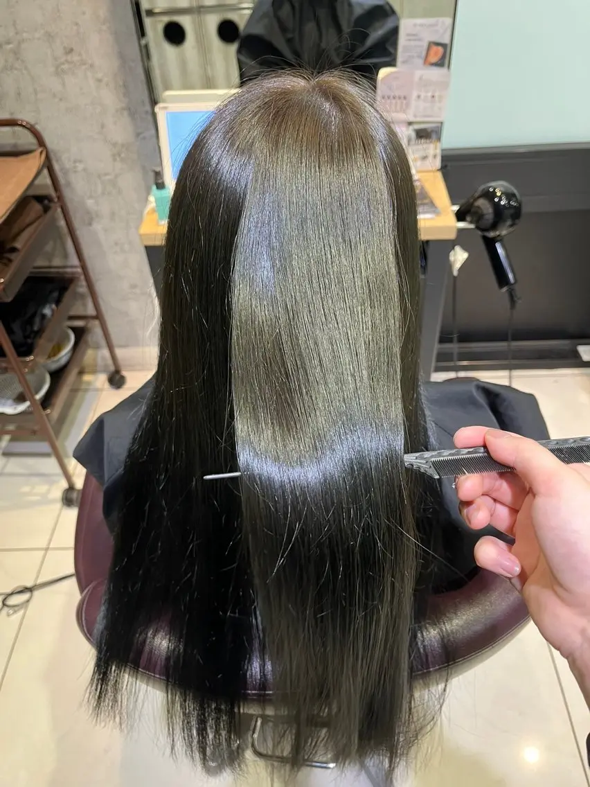 ロング カラー ヘアカラー 🫧❤️暖色艶カラ ー❤️🫧Kyaraのマツエク・マツパデザイン