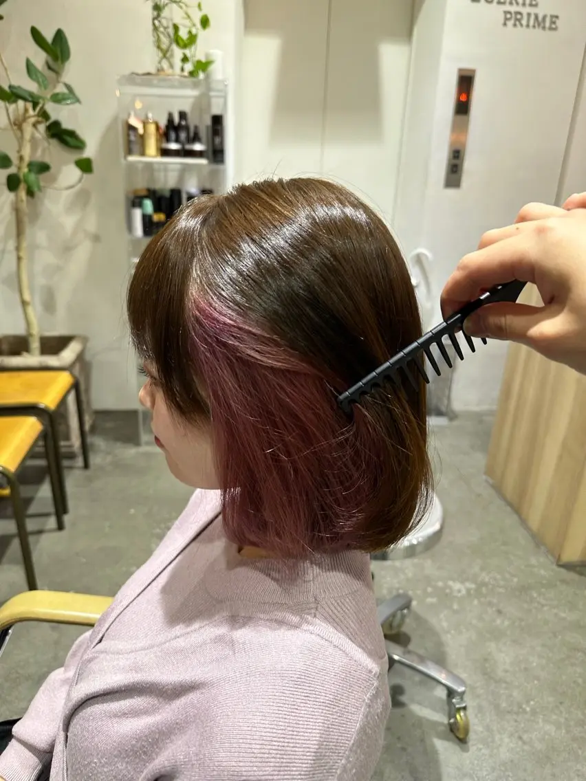 ミディアム カラー 恵比寿/髪質改善/ レイヤー/森和輝のヘアスタイル