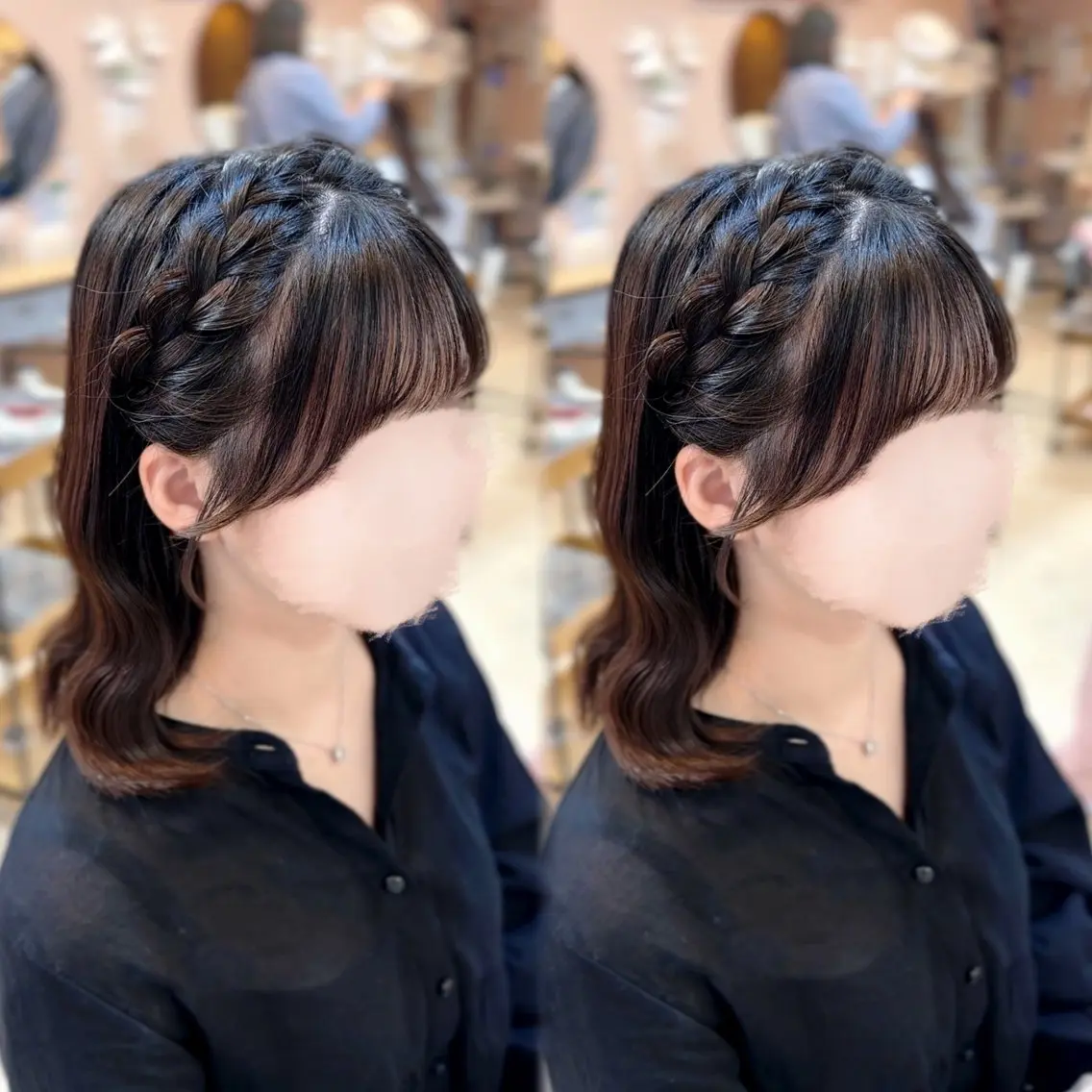 ミディアム ヘアアレンジ ⠀ みぃのヘアスタイル