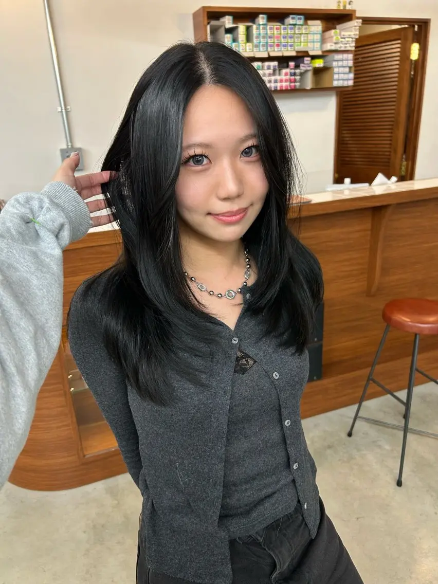 ミディアム カラー 大阪梅田/ イマムラミヅキのヘアスタイル