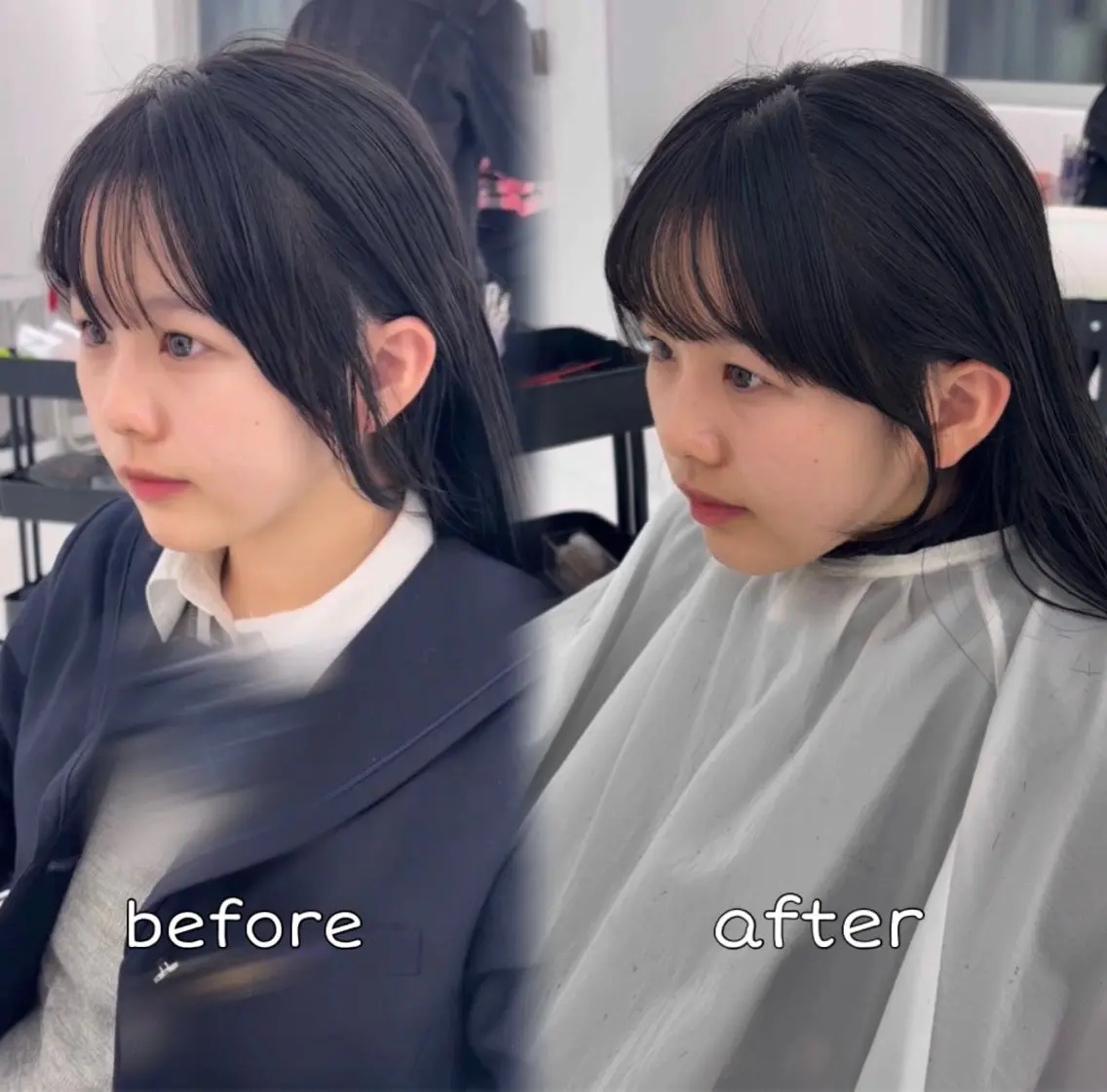 ロング カット 韓国レイヤー/艶髪 /miyu🩰🎀のヘアスタイル
