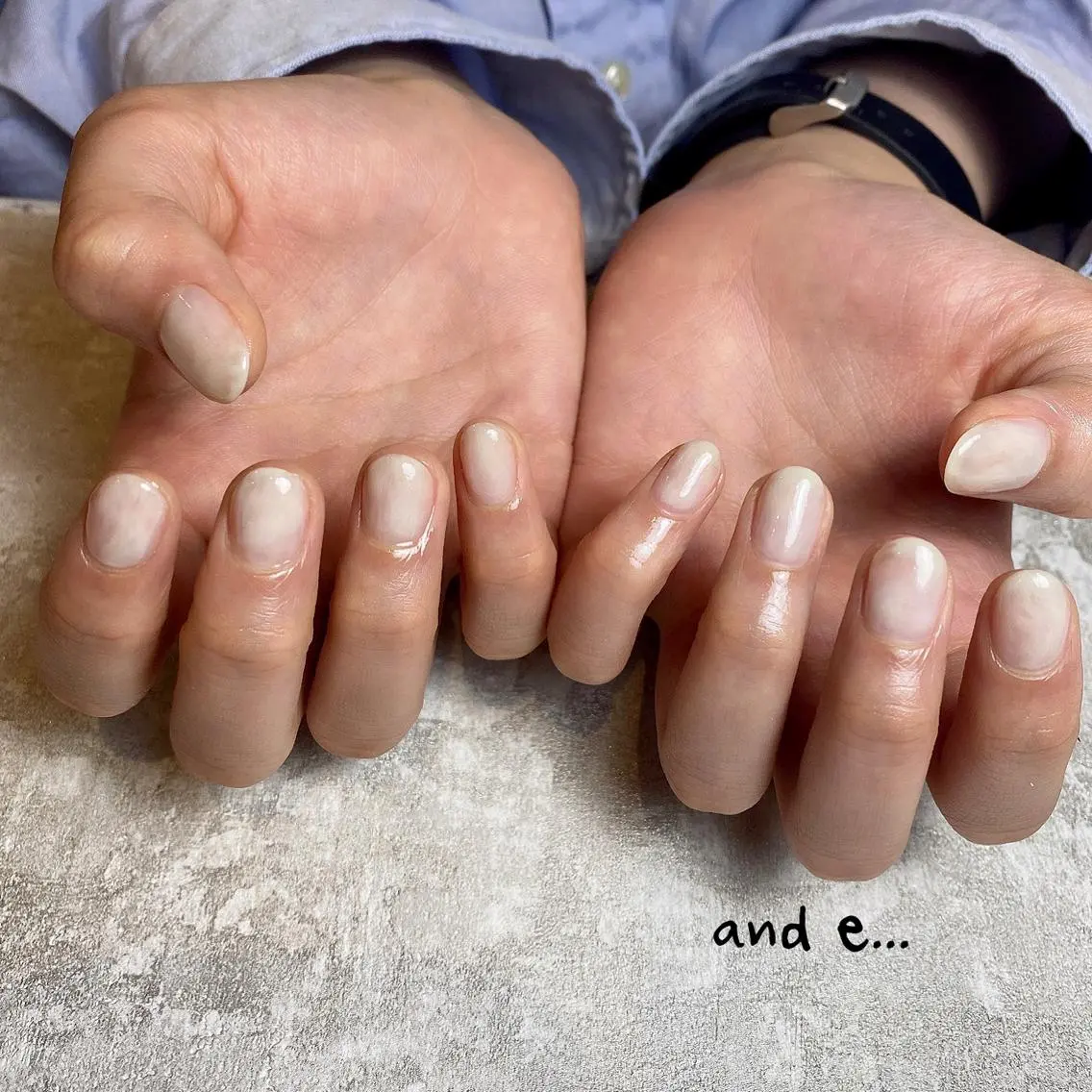 ネイル アートネイル ジェルネイル ニュアンスネイル オフィスネイル ワンカラーネイル nailsalon mur.のネイルデザイン