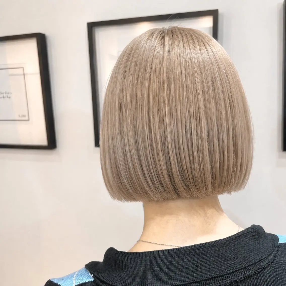 ショート カラー ベージュカラー ミルクティーベージュ カット ヘアカラー トリートメント ブリーチなしWカラー メンズカット✨ワタベのヘアスタイル