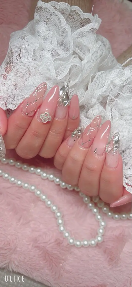 ネイル スカルプネイル ハンドネイル RiLion💗 Risa🦋💜のネイルデザイン