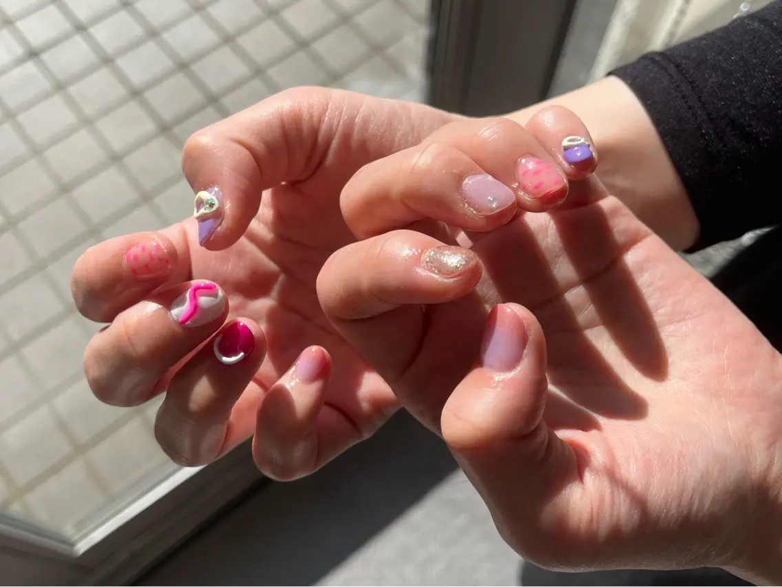ネイル 持ち込み ハンドネイル 持ち込みデザイン得意 /長さだし可✨RUIのネイルデザイン