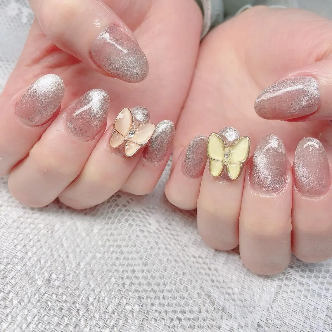 ネイル 渋谷／チップ長さ出し 👑アプレgel-xのネイルデザイン