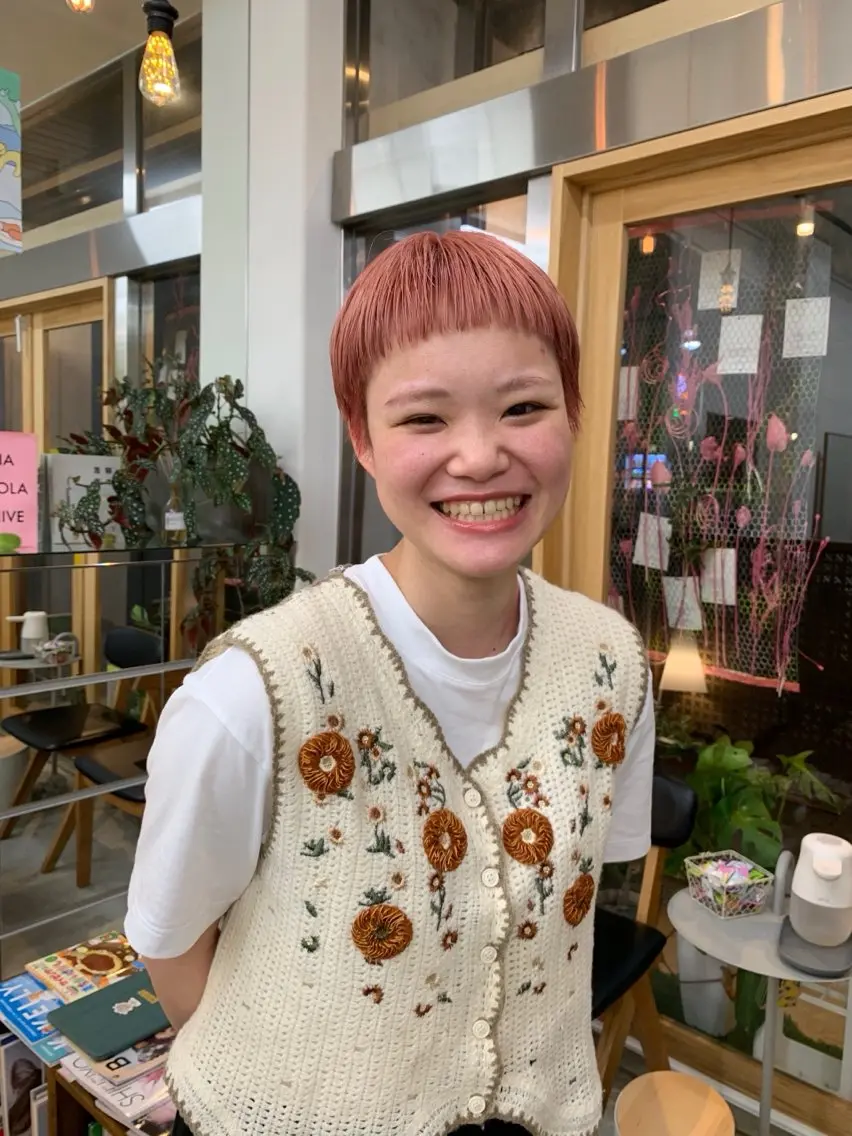 ショート カラー 原田 穂真のヘアスタイル