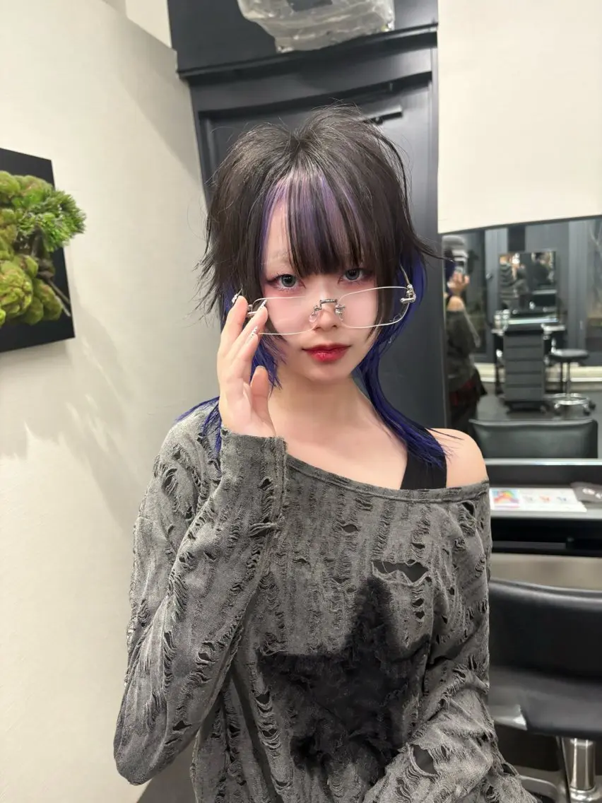 ショート カラー ブリーチ ケアブリーチ ハイトーンカラー カット ヘアカラー トリートメント jyui/原宿 ハイトーン/デザインのヘアスタイル