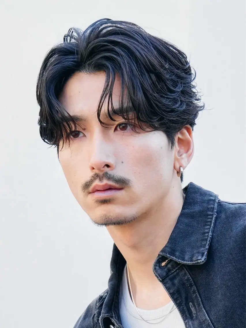 ショート パーマ メンズ フェザーパーマ メンズパーマ ニュアンスパーマ カット パーマ fifth_ 海空 mikuのヘアスタイル