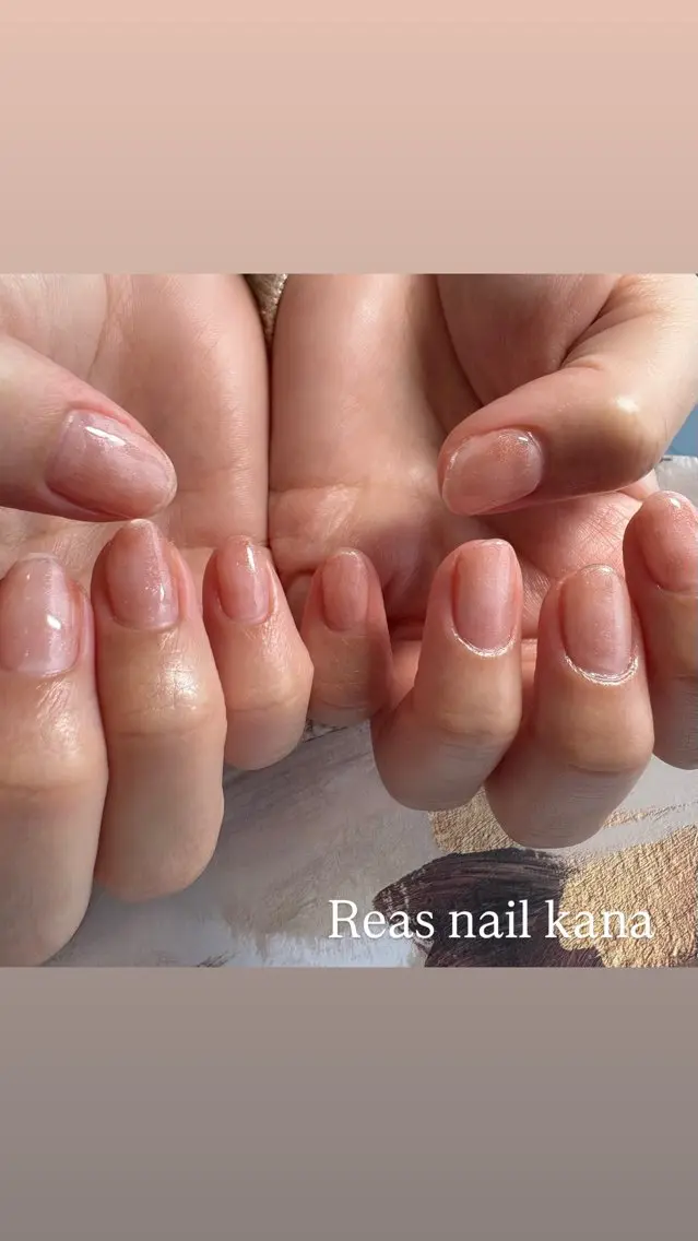 ネイル シンプルネイル Reas nail kanaのネイルデザイン